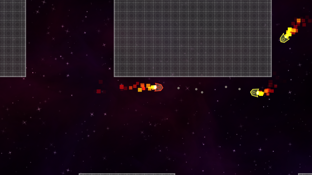 Red player fighting two yellow bot players.